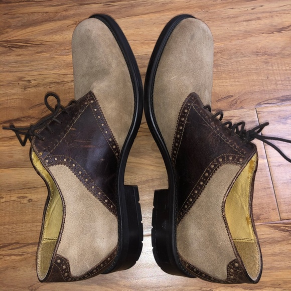 MENS STAFFORD BROWN/TAN LEATHER DRESS LOAFER main image 12